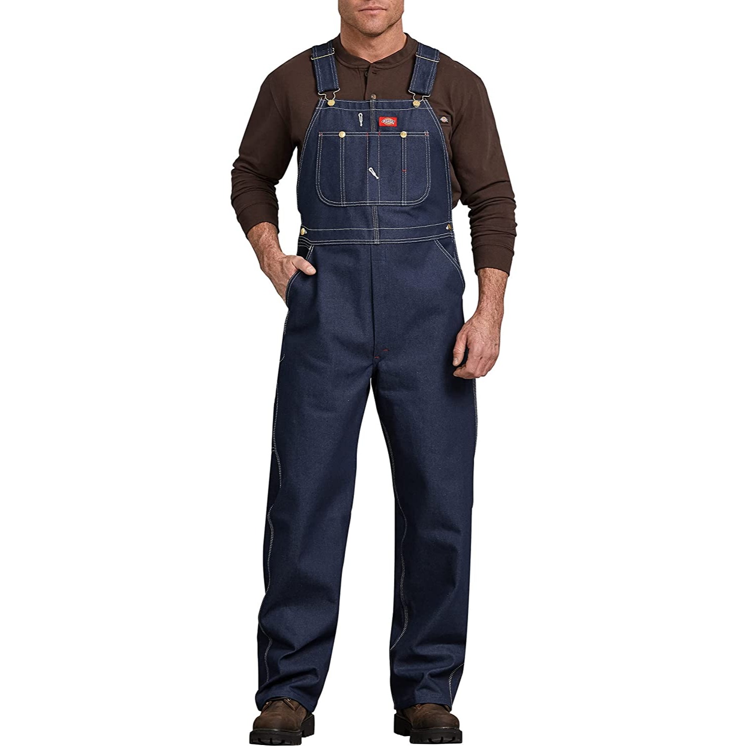 Dickies Men's Coverall Bib Overall Workwear Cotton Denim Adjustable Strap 83294