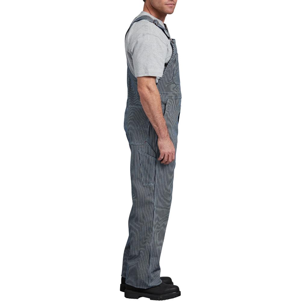 Dickies Men's Coverall Bib Overall Workwear Cotton Stripe Adjustable Strap 83297