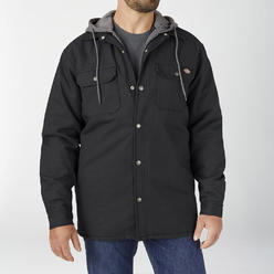Dickies Men's Jacket Fleece Hooded Duck Shirt Coat with Hydroshield TJ213