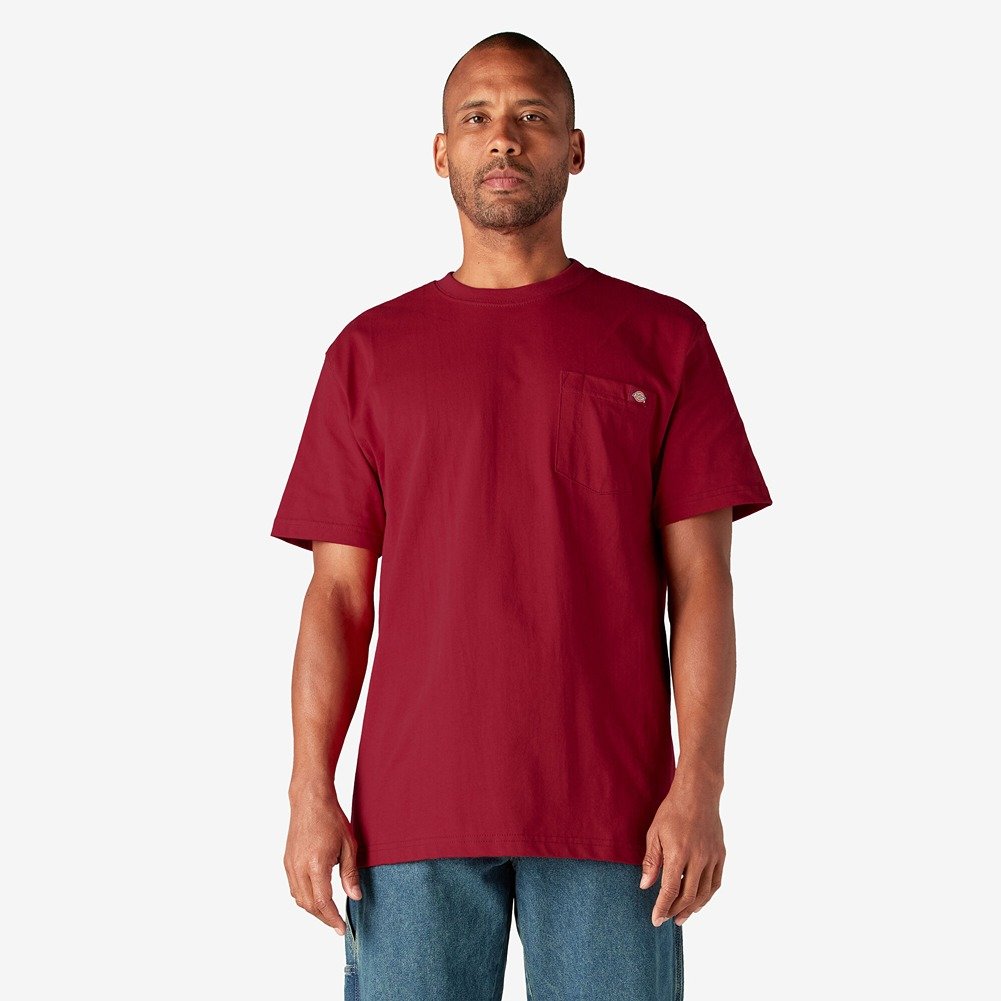 Dickies Men's T-Shirt Heavyweight Short Sleeve Pocket Relaxed Fit T-Shirt