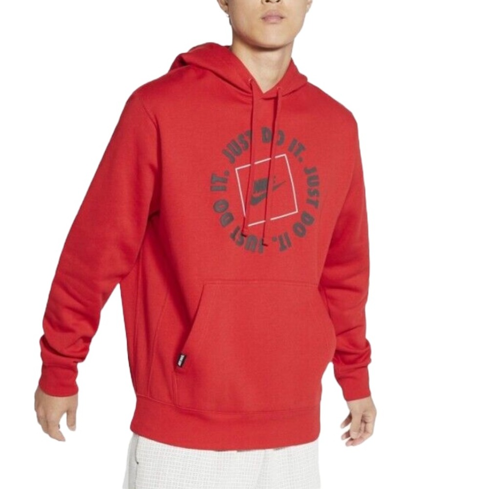 Nike Men's Hoodie Just Do It Pullover Athletic Long Sleeve Hooded Sweatshirts
