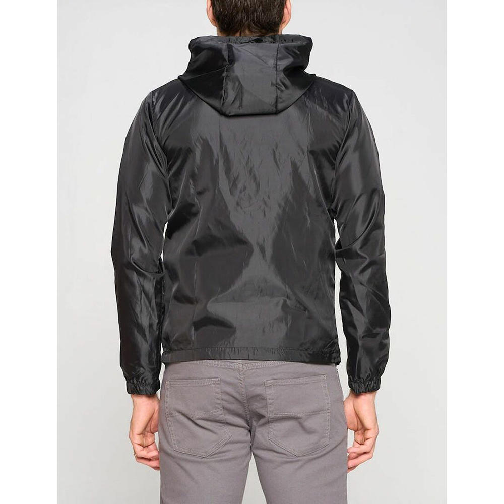 Red Label Men's Water Resistant Windbreaker Zip Up Hooded Lightweight Casual Rain Jacket