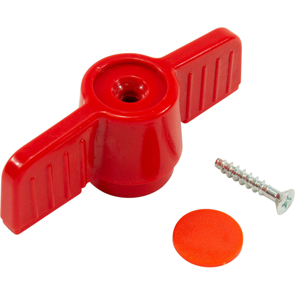 HORIZON SPA & POOL PARTS Replacement Handle, 1-1/2" HMIP Ball Valve, Red