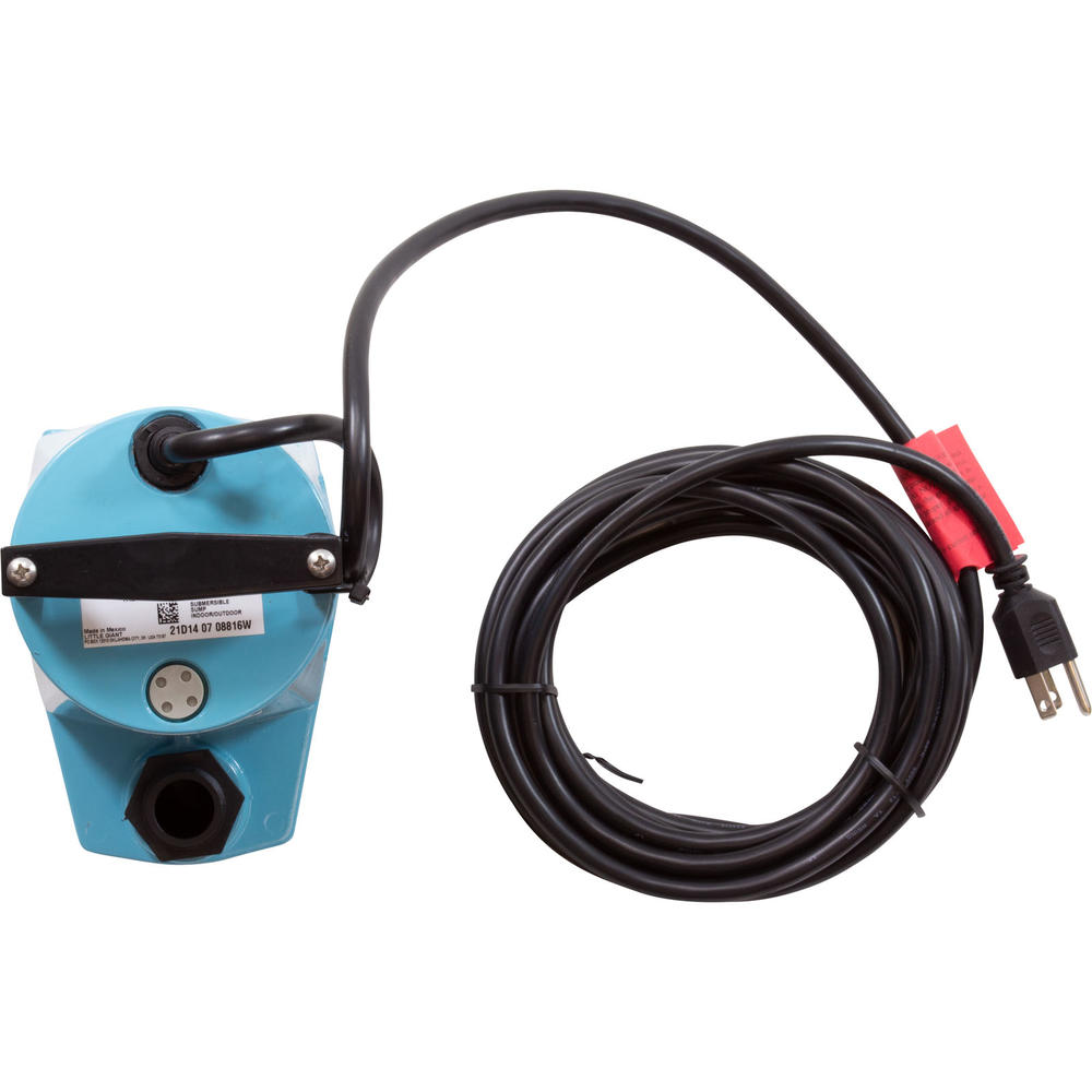 Little Giant Manufacturing Pump, Submersible, Little Giant 5-MSP, 1/6hp, 115v, 1"fpt, 25ft