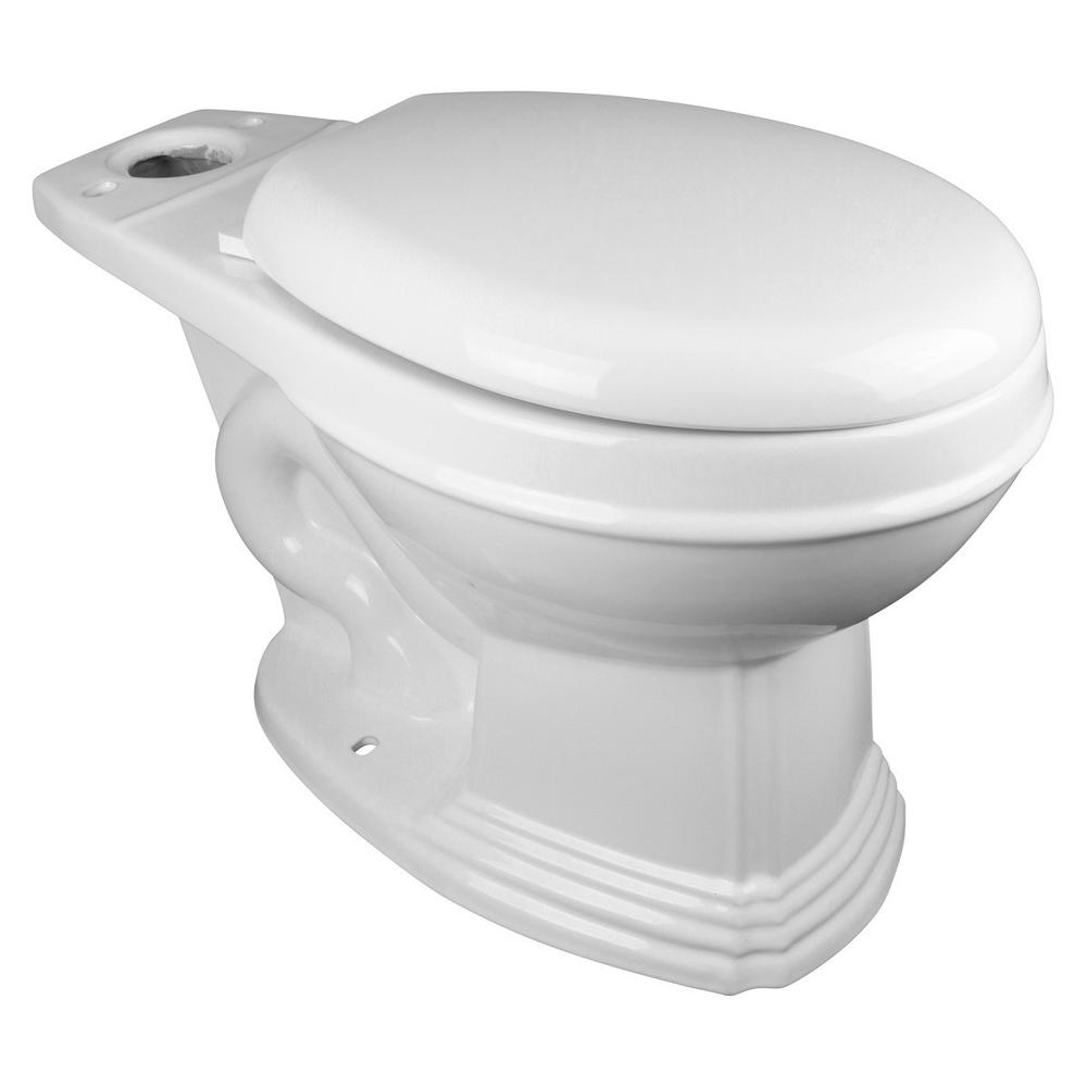 Renovators Supply Round Toilet Bowl Only Vitreous China White Porcelain Classic
