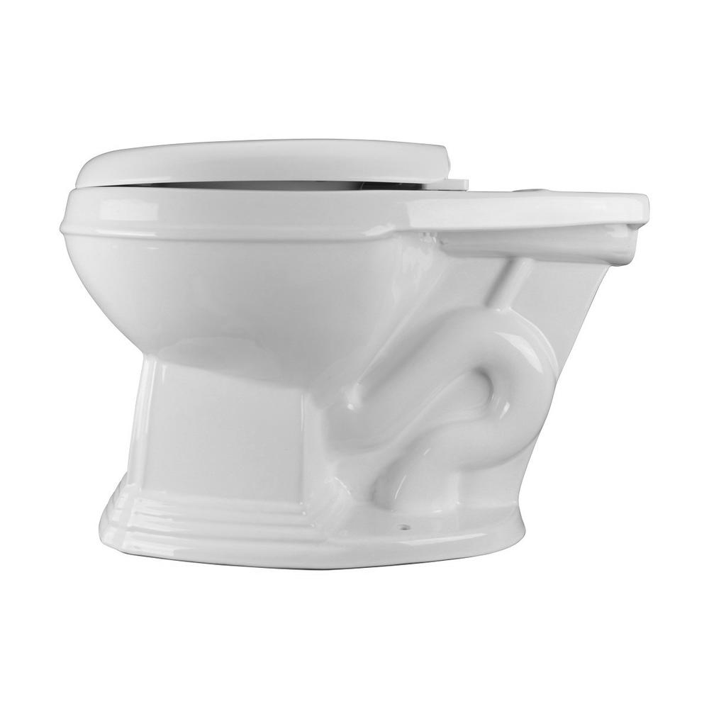 Renovators Supply Round Toilet Bowl Only Vitreous China White Porcelain Classic
