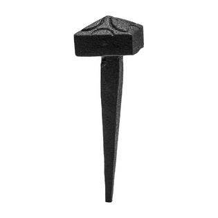 Clavos Black Square Wrought Iron Nails - 4.75 Inch Decorative Nails For Doors & Furniture, Set Of 4