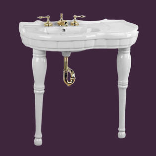 Renovators Supply White Porcelain Bathroom Console Sink Southern Belle With Spindle Legs Gloss Renovators Supply White Porcelain Bathroom Console Sink Southern Belle With Spindle Legs Gloss