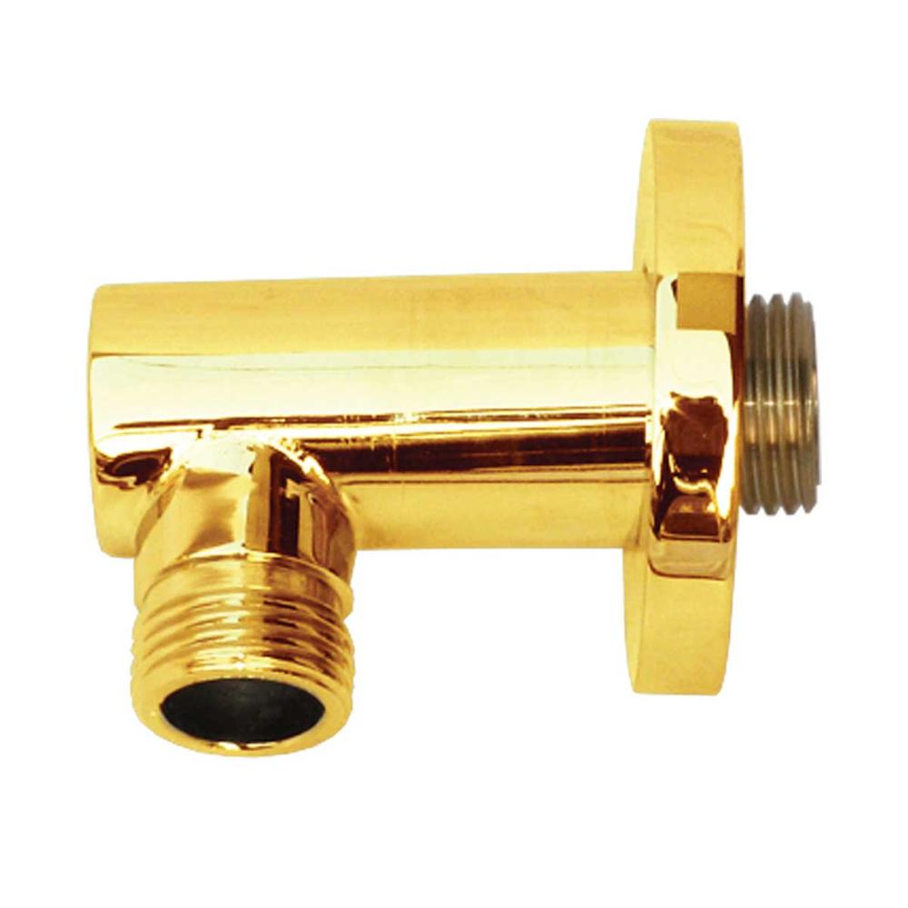 Renovators Supply Shower Part Gold PVD Brass Shower Water Connector Part Only