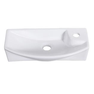Renovators Supply Wall Mount Vessel Bathroom Sink White Laura Design 18 Inch Porcelain