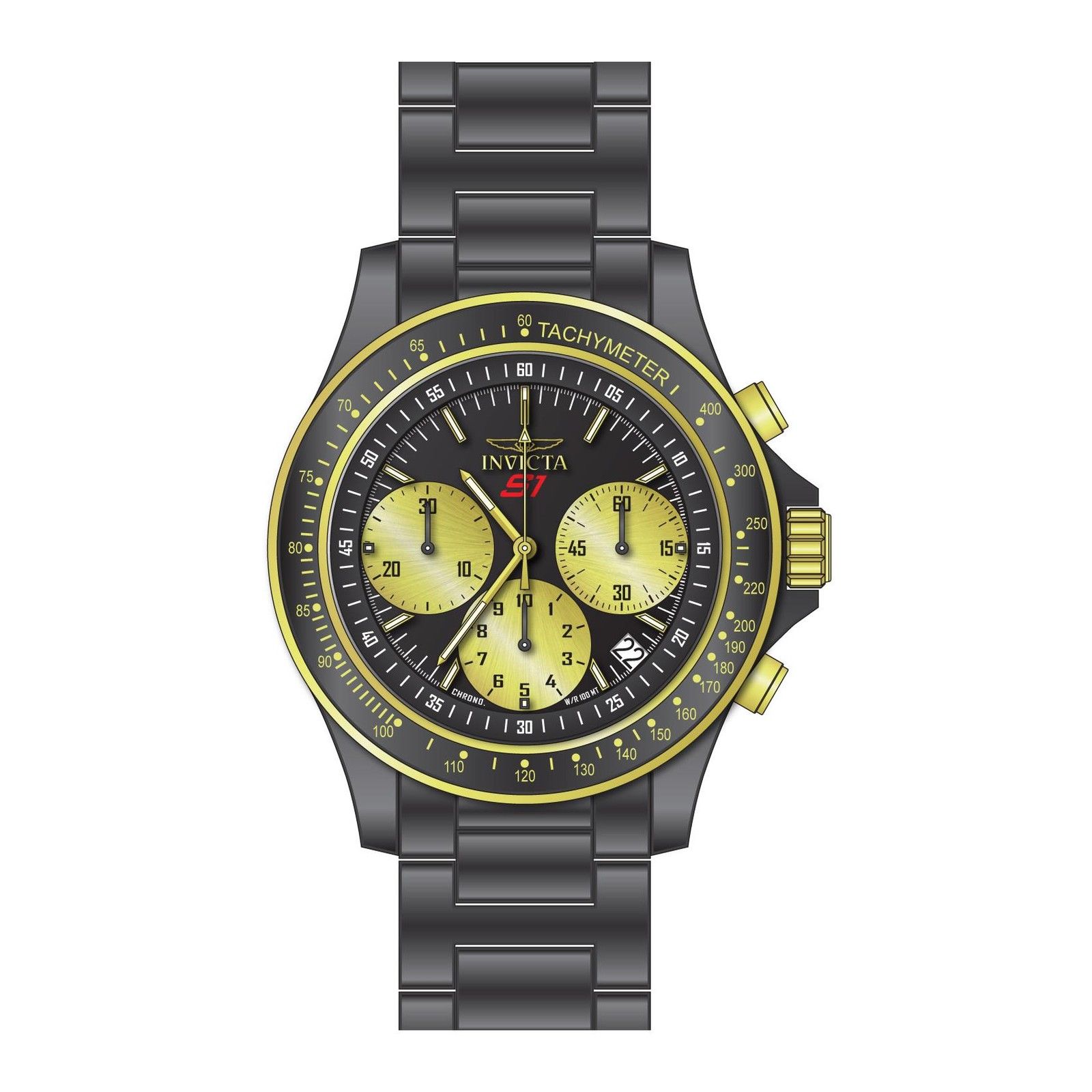 Invicta S1 Rally Chronograph Black Dial Mens Watch 22387