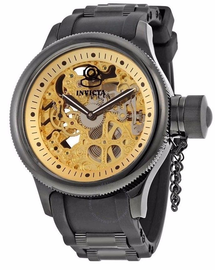 Invicta Men's 17279 Russian Diver Analog Mechanical Hand Wind Black Watch