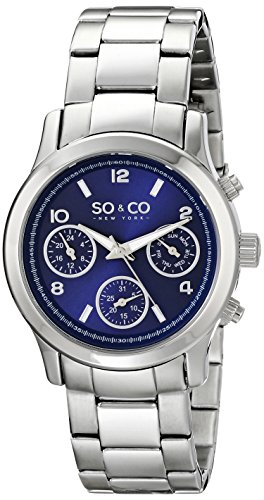 SO&CO New York Women's 5012.2 Madison Blue Dial Stainless Steel Watch