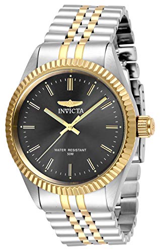 Invicta Men's 29377 Specialty Quartz 3 Hand Charcoal Dial Watch