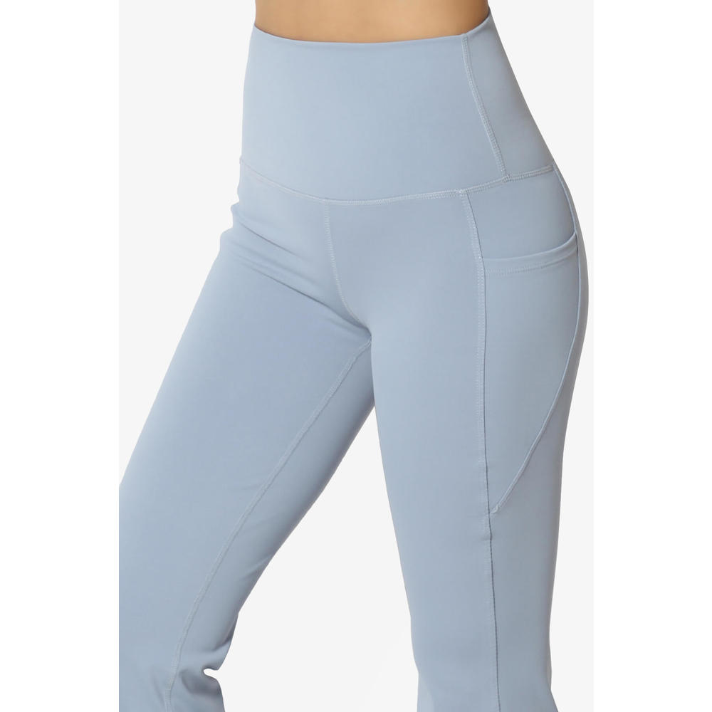 Gemma Athletic Pocket Flare Yoga Pants Women's Athletic High Waist Pocket  Flare Leg Yoga Leggings Workout Long Pants