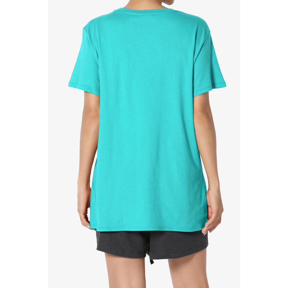 TheMogan Women's Casual Crew Neck Cotton Oversized Boyfriend T-Shirt Short Sleeve Tee