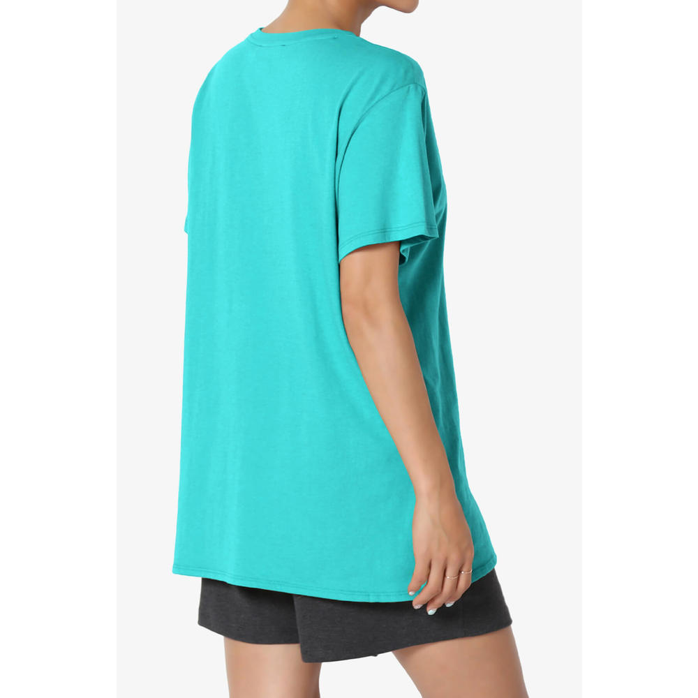 TheMogan Women's Casual Crew Neck Cotton Oversized Boyfriend T-Shirt Short Sleeve Tee