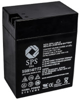 SPS Brand 6 V 14 Ah Replacement Battery (SG06140T1T2) with Terminal T1T2 for MK Battery ES13-6 (1 PACK)