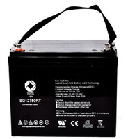SPS Brand 12V 75Ah Replacement Battery for Teftec Omega Trac BetaTrac Alpha Trac Wheelchair (Terminal RT) (1 Pack)