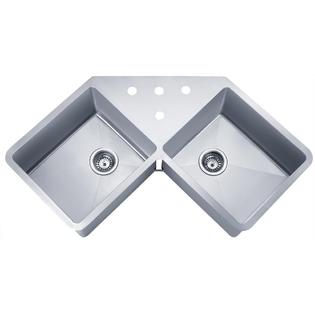 Wells Sinkware 16 Gauge Double Bowl Undermount Stainless Steel Double Bowl Undermount Stainless Steel
