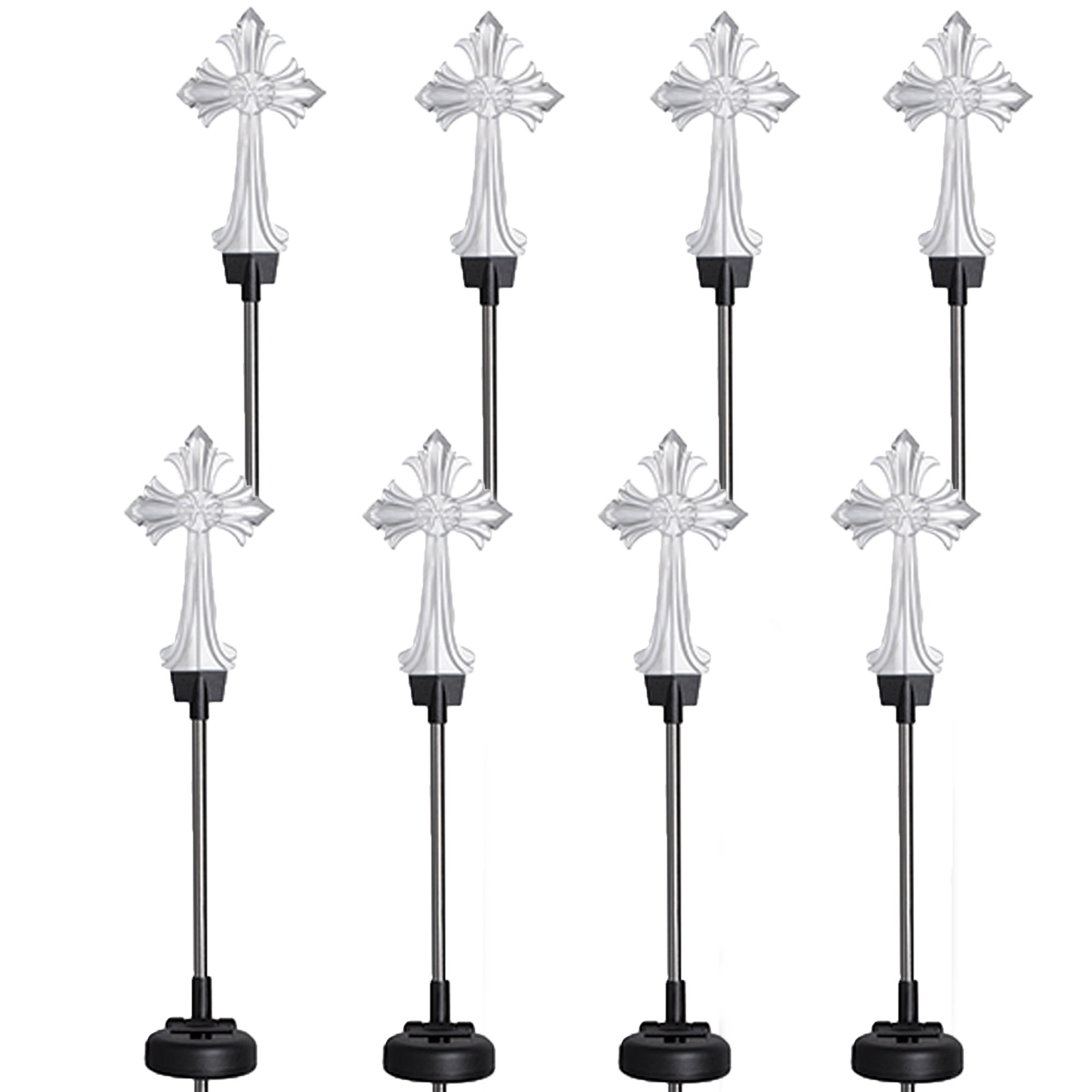 Westinghouse Solar Lights 8 Pk Pathway Lighting Westinghouse 8 Pack Optic Cross Solar Outdoor Garden Color Changing Led Light
