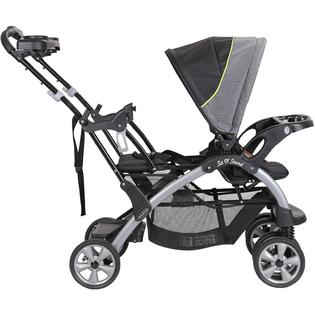Baby Trend Sit N Stand Double Stroller Pistachio Black Gray Green Baby Trend Sit N Stand Double Stroller Pistachio Black Gray Green