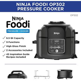 Ninja OP302 Foodi 9-in-1 Pressure, Broil, Dehydrate, Slow Cooker, Air  Fryer, and More, with