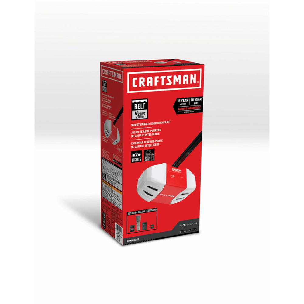 Chamberlain Craftsman Chamberlain 1/2 HP Belt Drive WiFi Compatible Smart Garage Door Opener