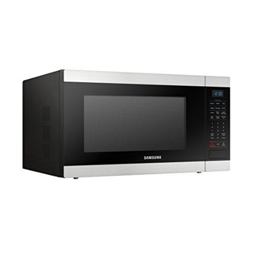 samsung electronics samsung ms19m8000as/aa large capacity countertop microwave oven with sensor and ceramic enamel interior,