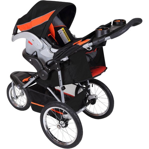 Baby Trend Expedition Jogger Stroller Travel System Millennium Orange Car  Seat