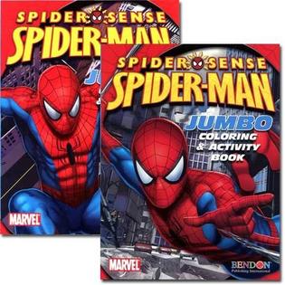Download Bendon 1 Piece Spiderman Jumbo Coloring Activity Book 96 Pg Assorted