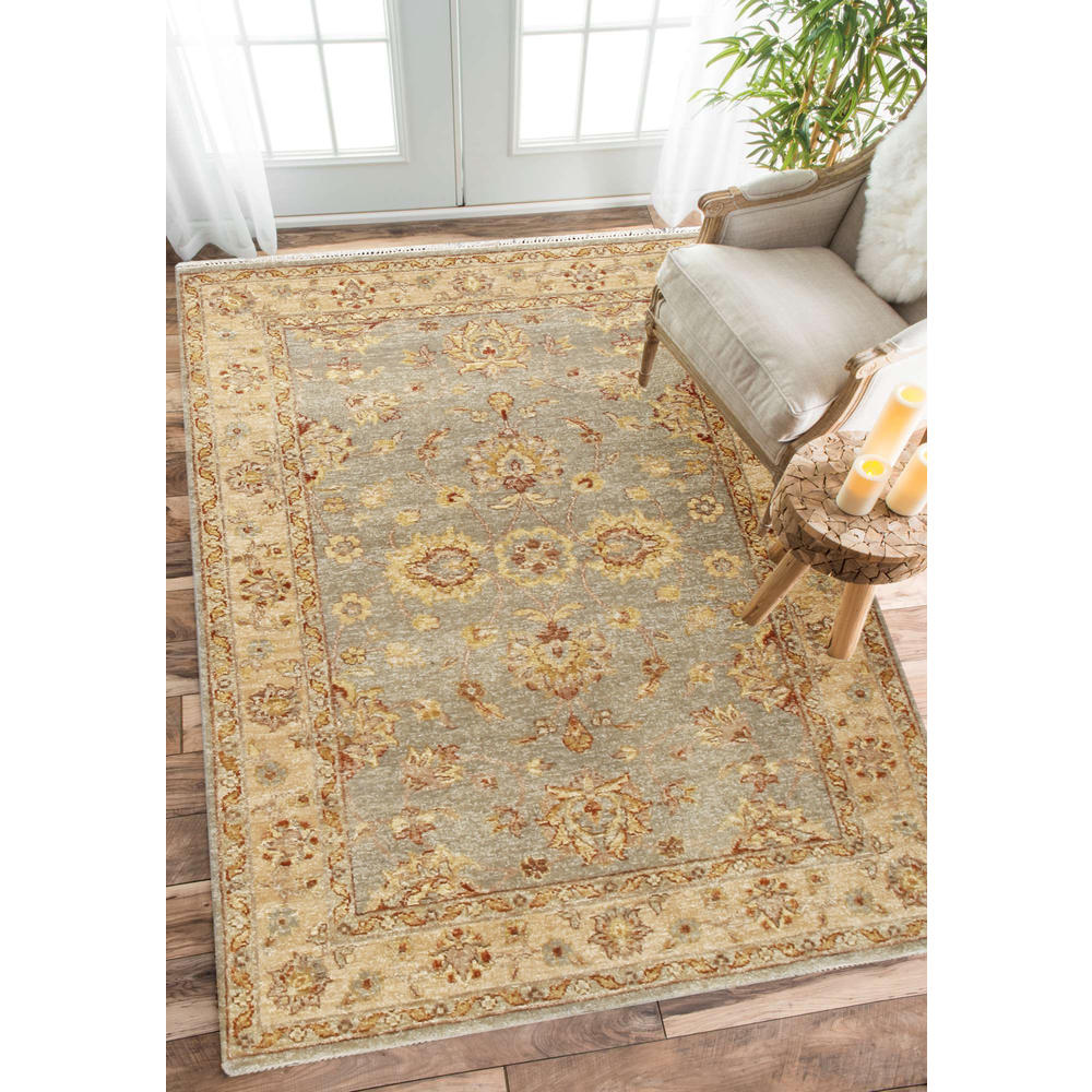 Rugsville Hand Knotted Ziegler Beige Vegetable Dyes Wool Rug (4' x 6')
