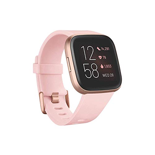 Fitbit Versa 2 Smartwatch FB507RGPK with Heart Rate Sleep Tracking Petal Rose