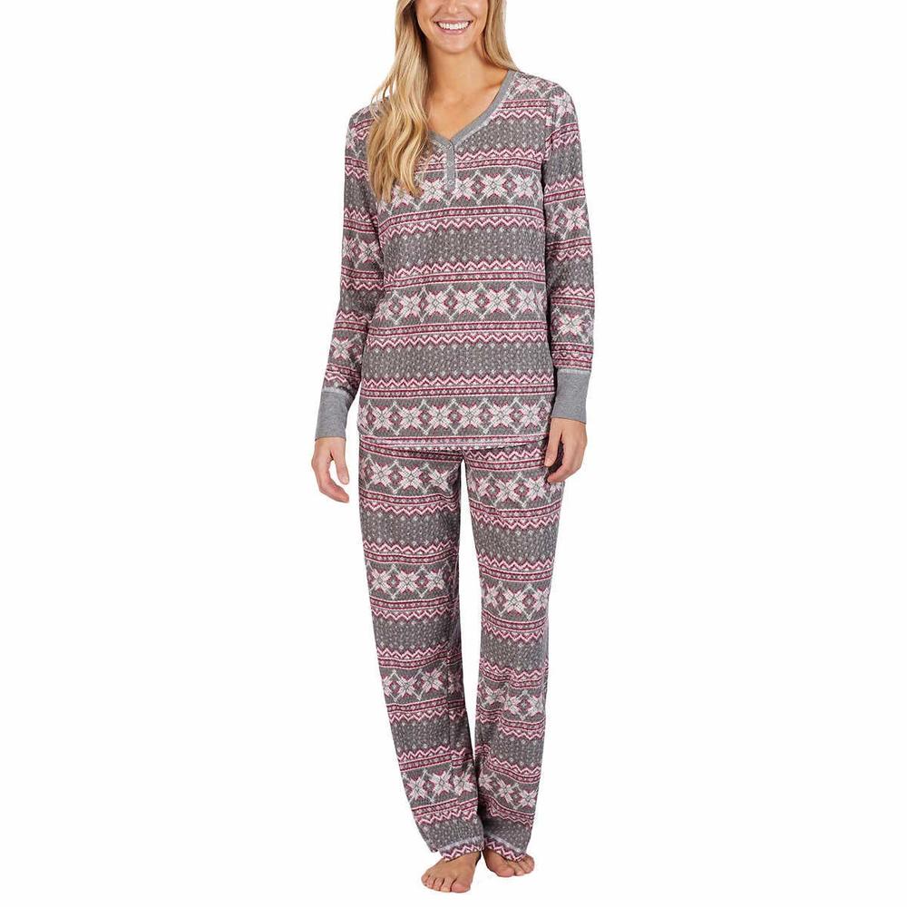 Nautica Women 2-Piece Lightweight Fleece Pajama Sleepwear Set