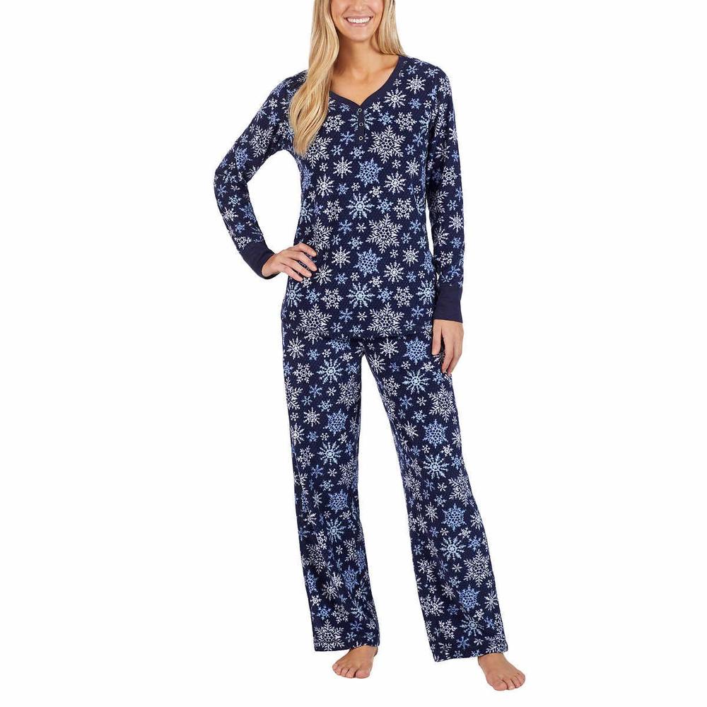 Nautica Women 2-Piece Lightweight Fleece Pajama Sleepwear Set