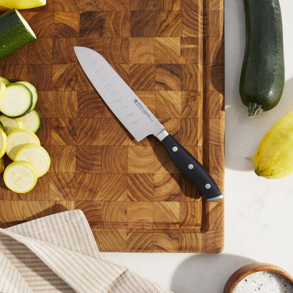 HENCKELS Forged Accent Hollow Edge Santoku Knife
