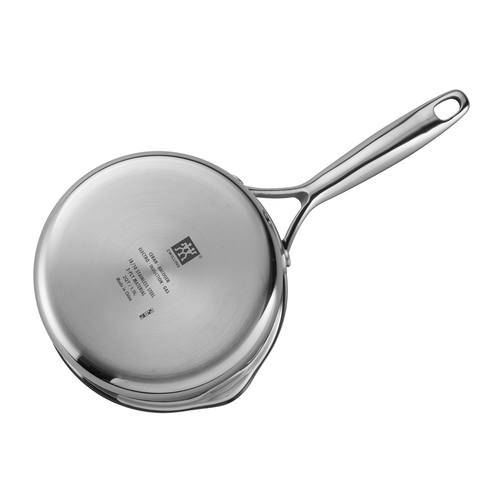 ZWILLING Energy Plus 2-qt Stainless Steel Ceramic Nonstick Tall Saucepan