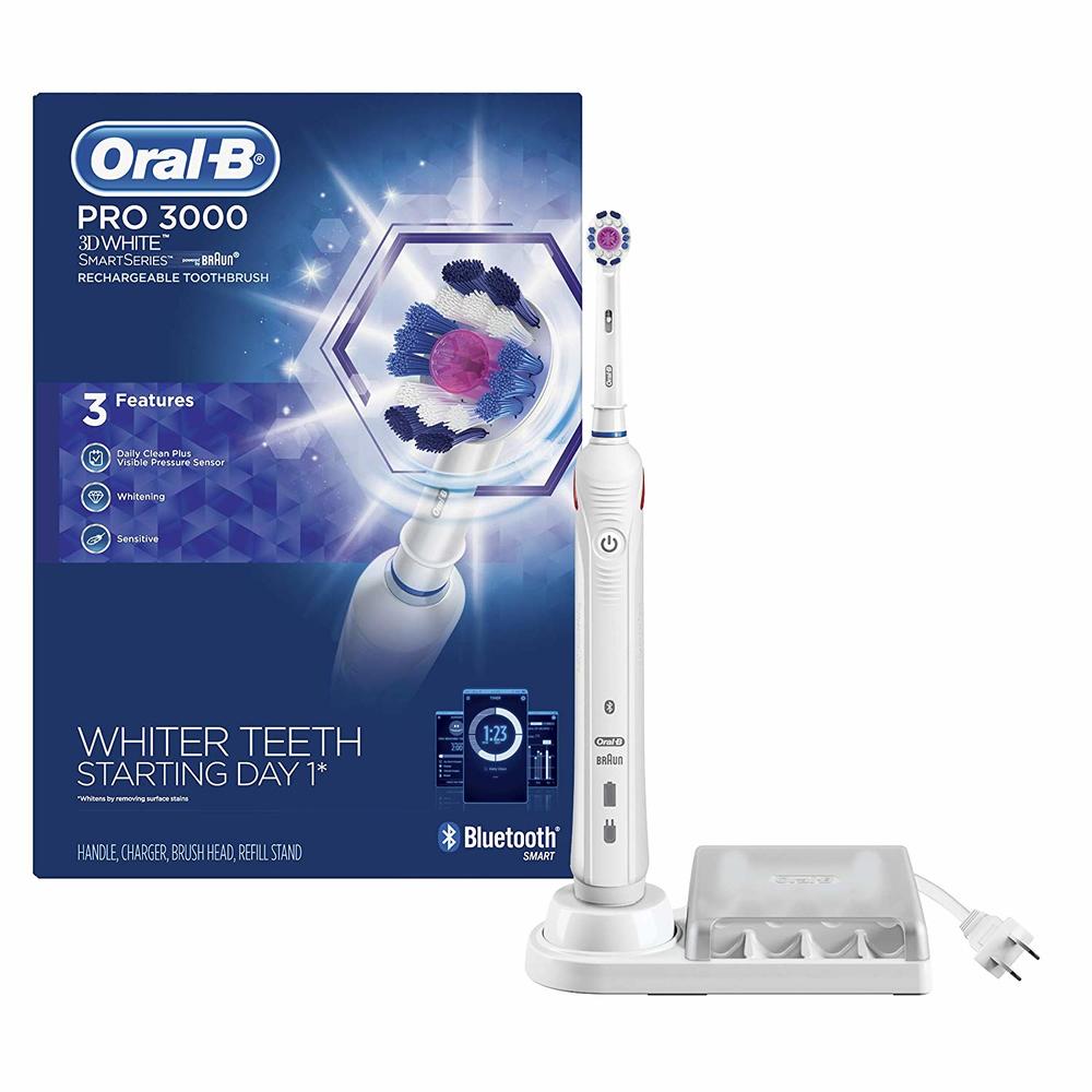 Oral-B 3000 Smartseries Electric Toothbrush with Bluetooth White