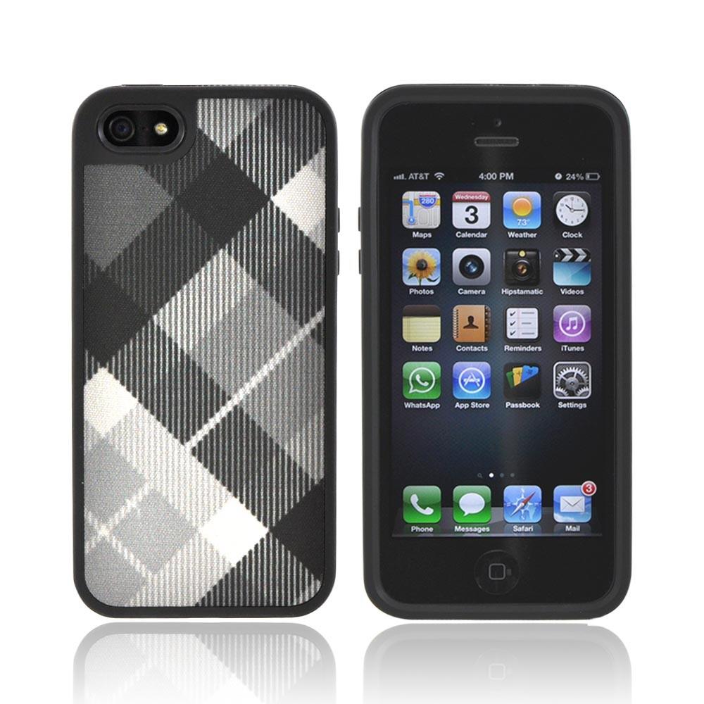 Speck Fabshell Case iPhone SE 5S 5 Megaplaid Black SPK-A0723