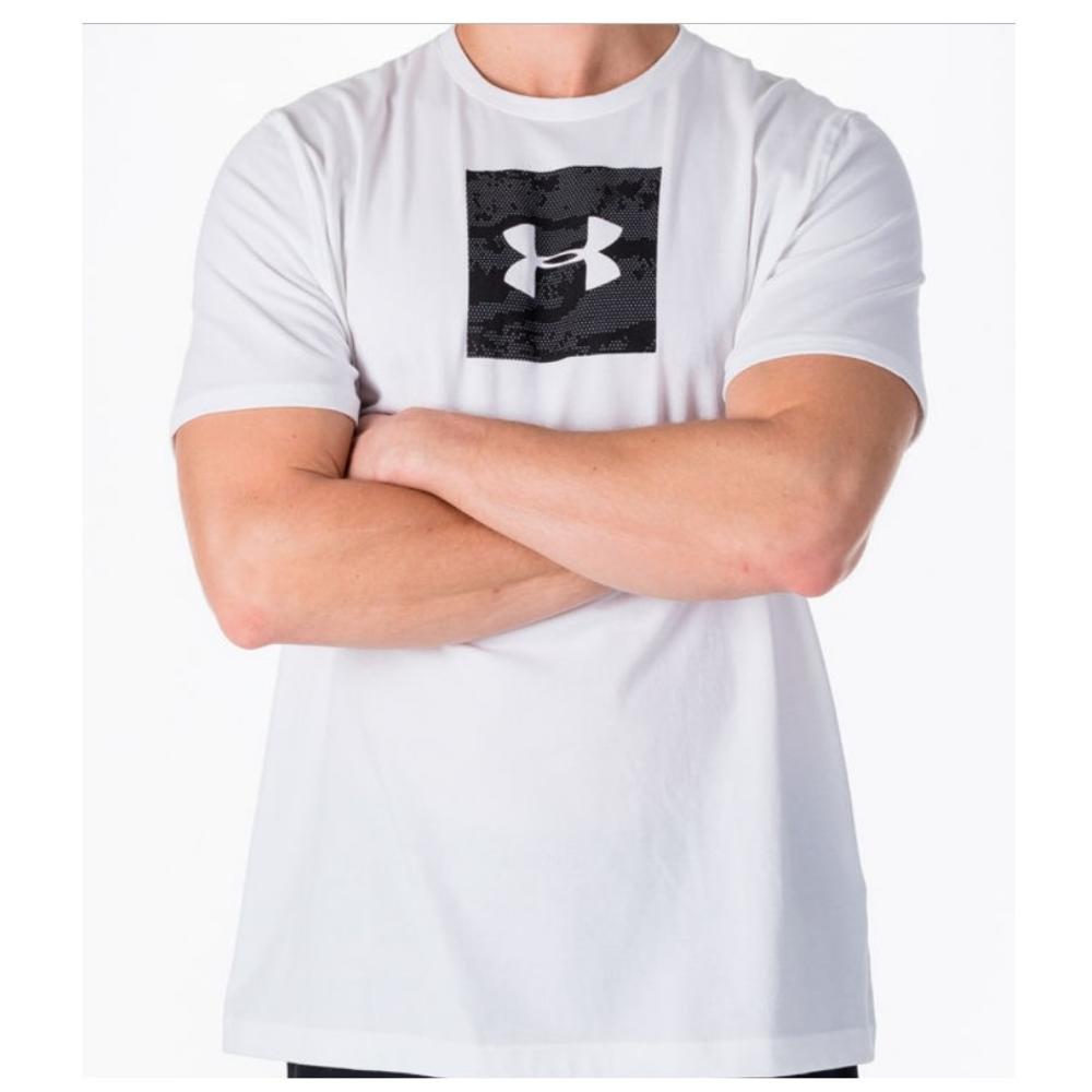 Under Armour Men's Charged Cotton HeatGear Camo Boxed Logo T-Shirt