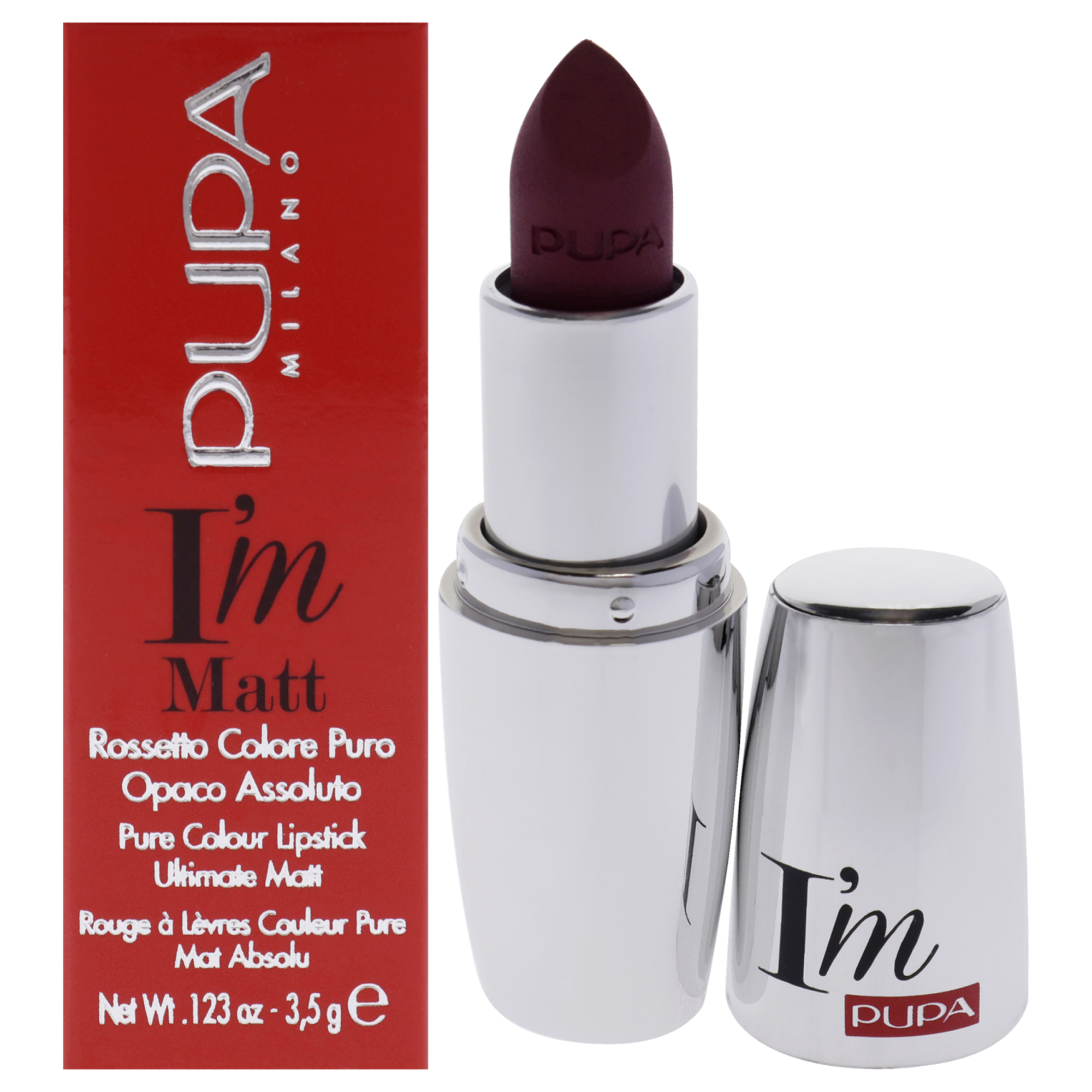 Pupa Milano I Am Matte Pure Colour Lipstick - 032 Fancy Mauve for Women 0.123 oz Lipstick