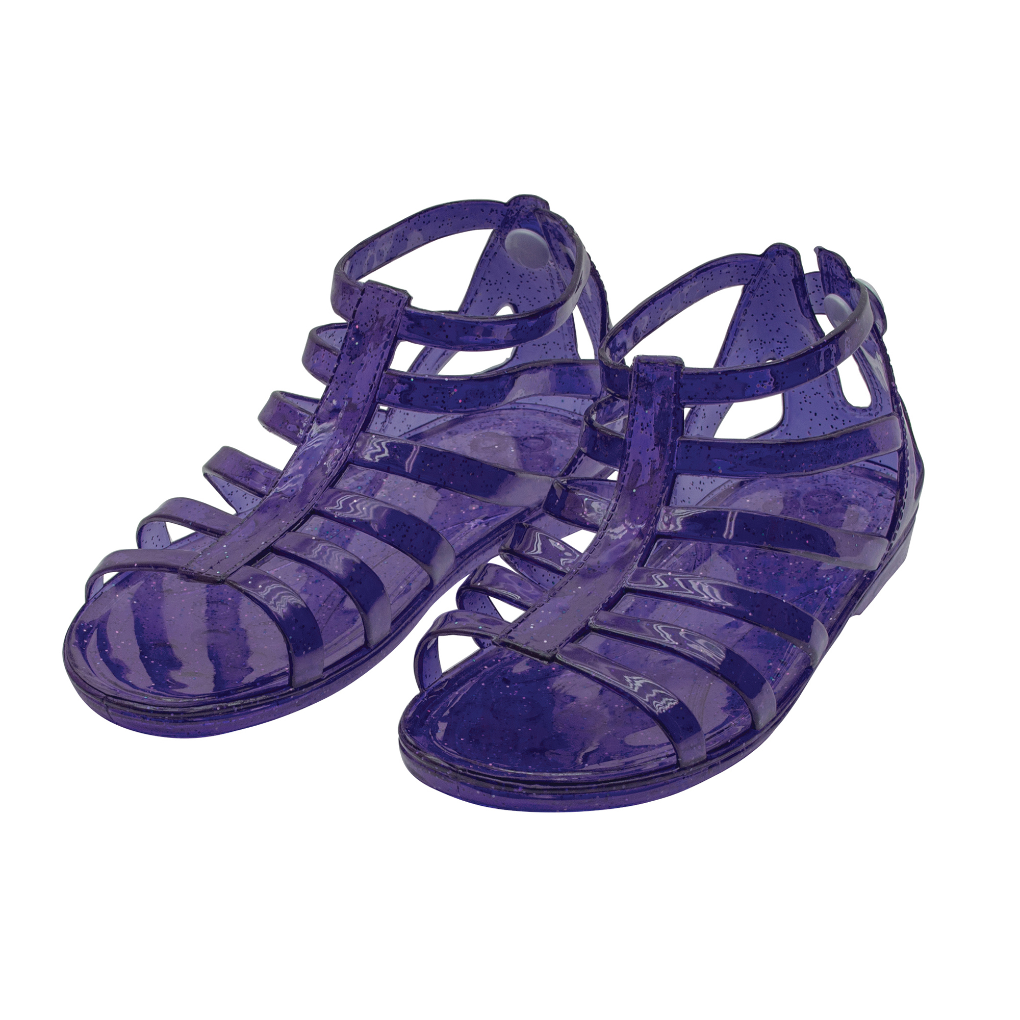 Del Sol Gladiator Girl Jellies Sandal - 1 Purple for Kids 1 Pair Sandals