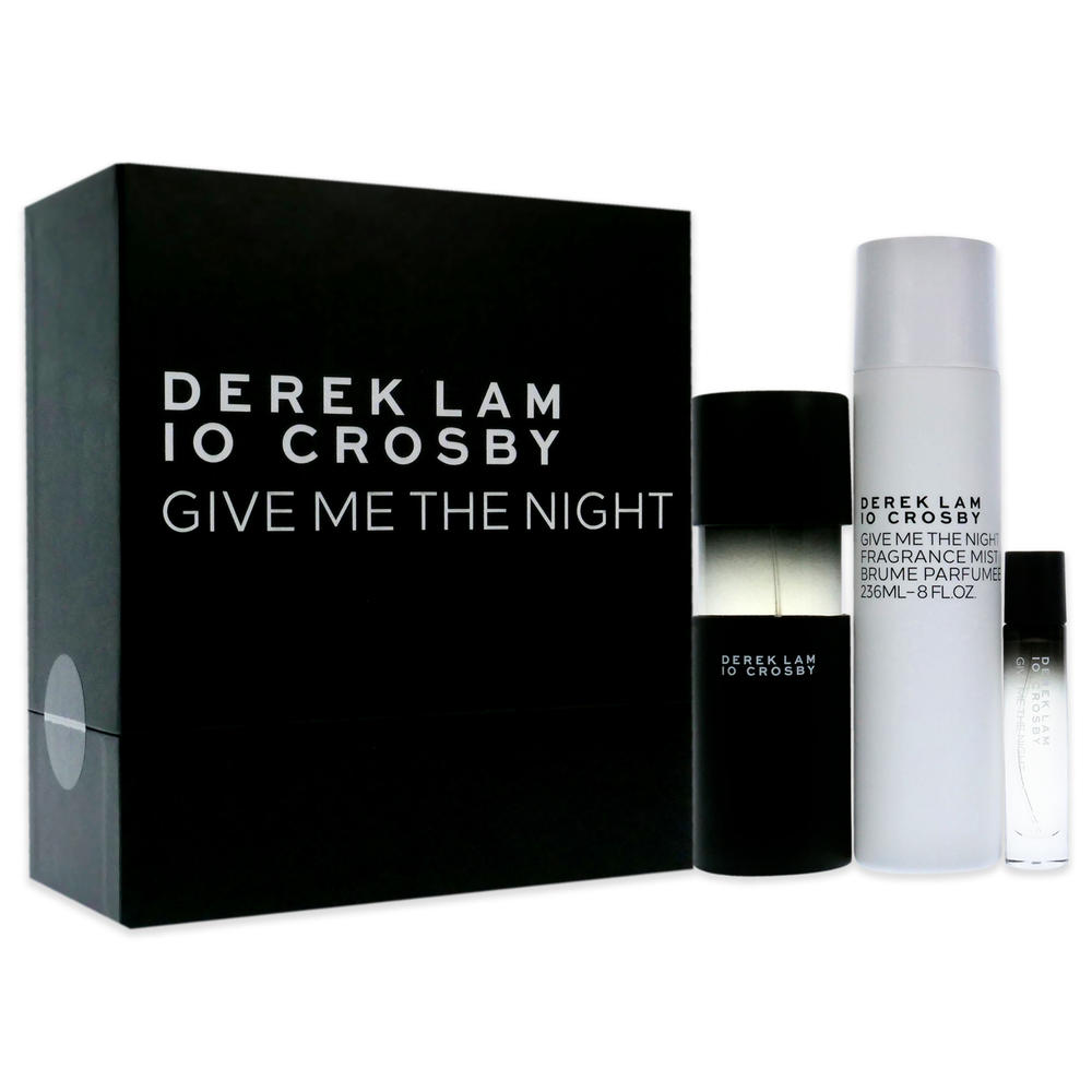 Derek Lam Give Me The Night Spring 20 by Derek Lam for Women - 3 Pc Gift Set 3.4oz EDP Spray, 10ml EDP Spray, 8oz Fragrance Mist