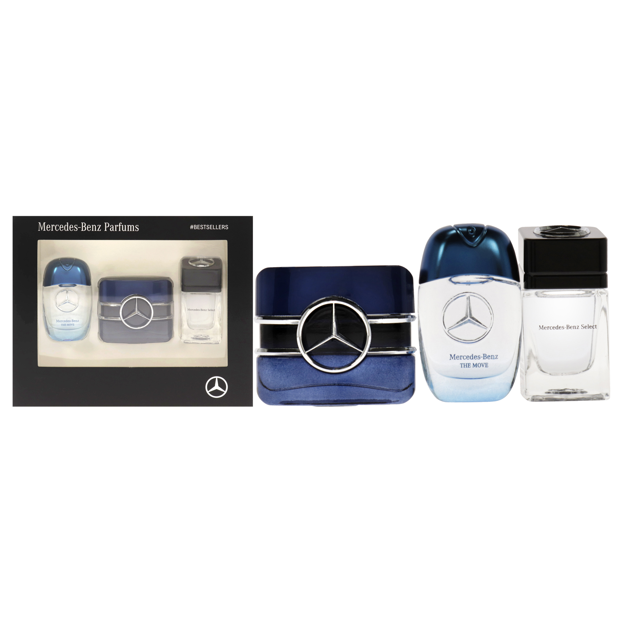 Mercedes-Benz for Men - 3 Pc Mini Gift Set 0.24oz The Move, 0.2oz Sign, 0.24oz Mercedes-Benz Select