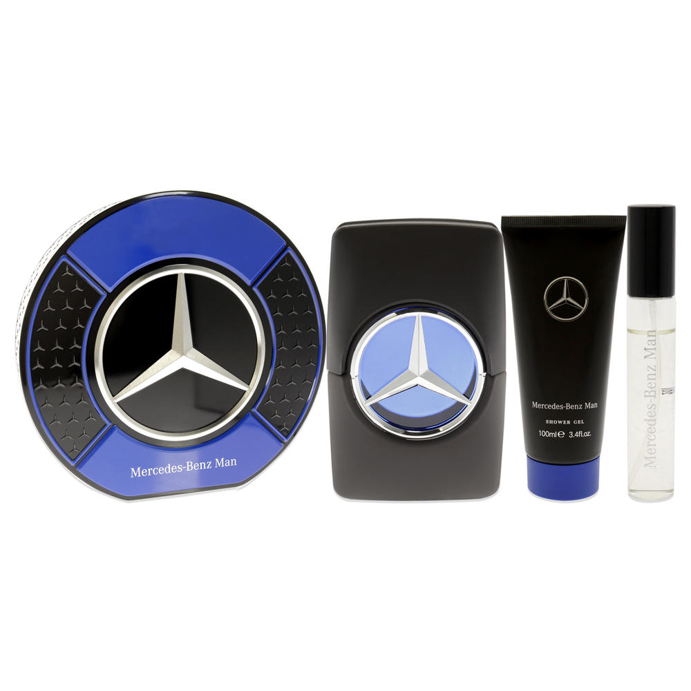 Mercedes-Benz Man 2021 by Mercedes-Benz for Men - 3 Pc Gift Set 3.4oz EDT Spray, 10ml EDT Spray, 3.4oz Shower Gel