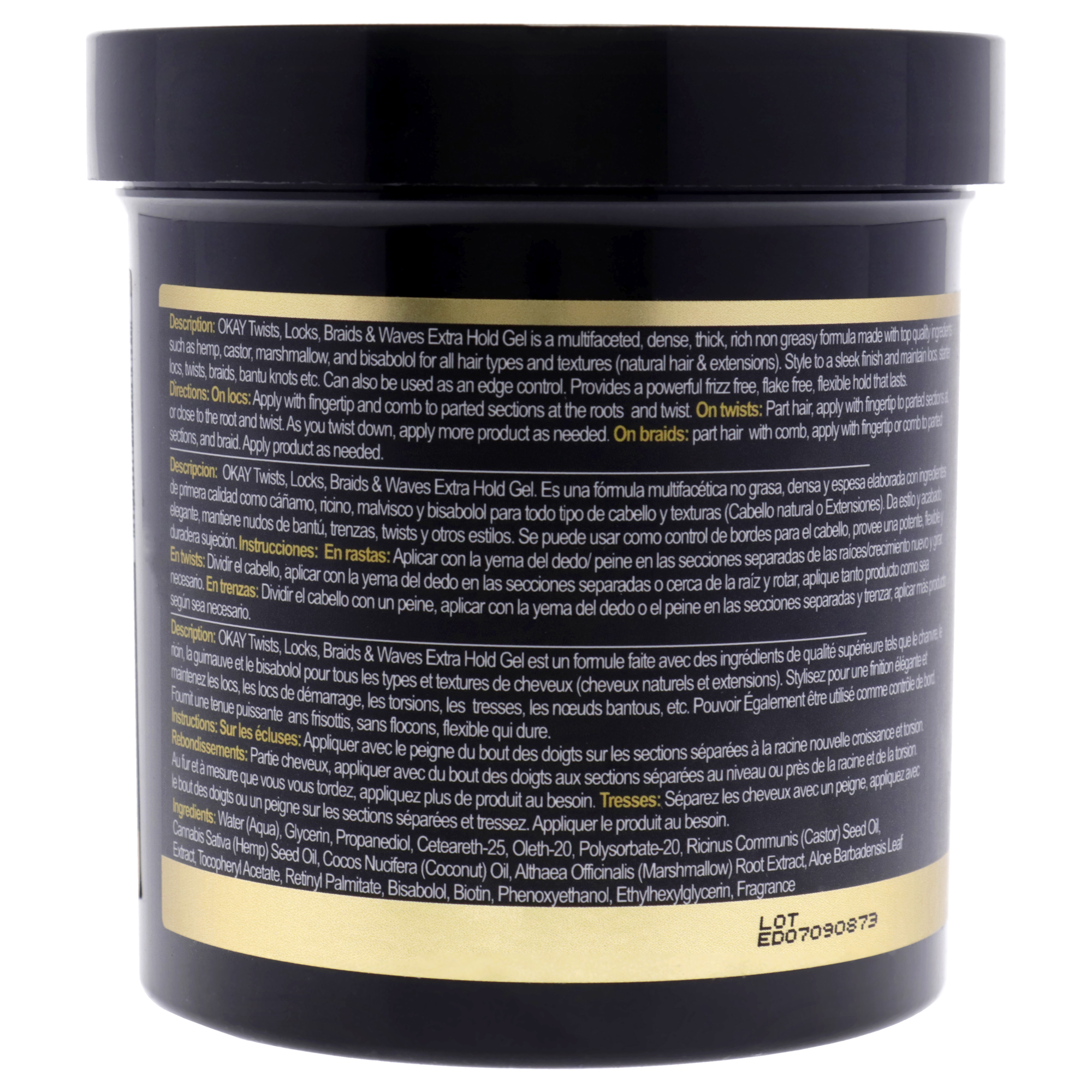 OKAY Twist and Lock Gel - Restore and Fortify-Extra Hold by Okay for Unisex - 16 oz Gel