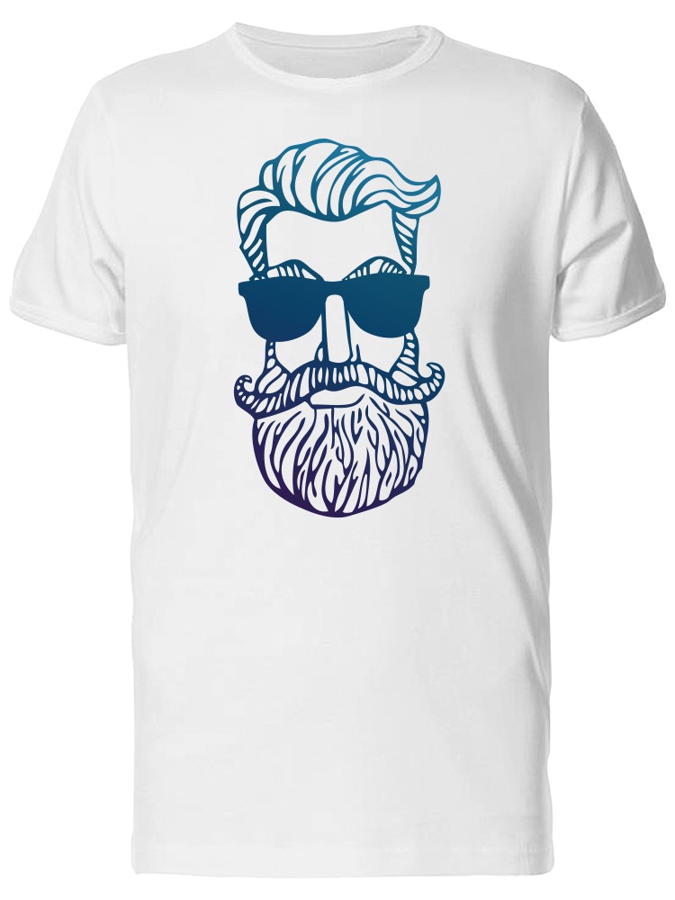 Smartprints graphic streetwear cool bearded hipster man doodle tee men Smartprints graphic streetwear cool bearded hipster man doodle tee men