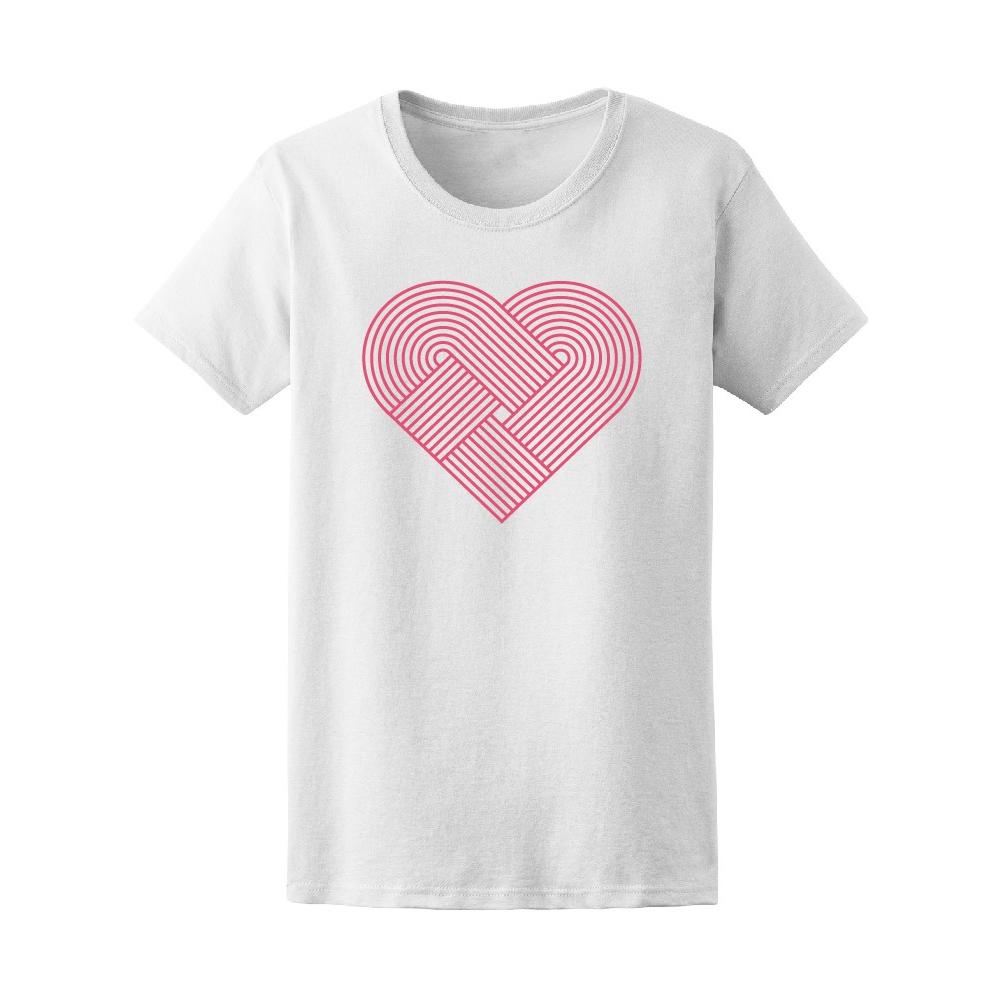 Smartprints Graphic Streetwear Heart Lines Icon Women S Tee