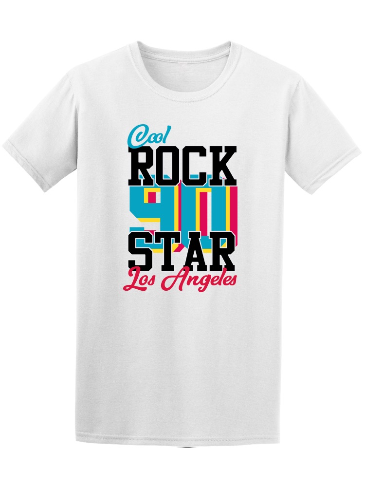 SmartPrints Graphic Streetwear Los Angeles Cool Rock Star Tee Men's -Image by Shutterstock