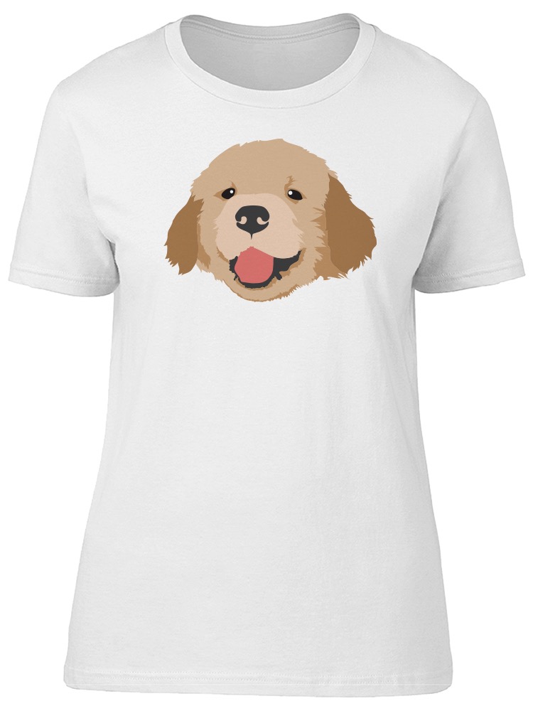 Smartprints Graphic Streetwear Golden Retriever Puppy Cartoon Tee